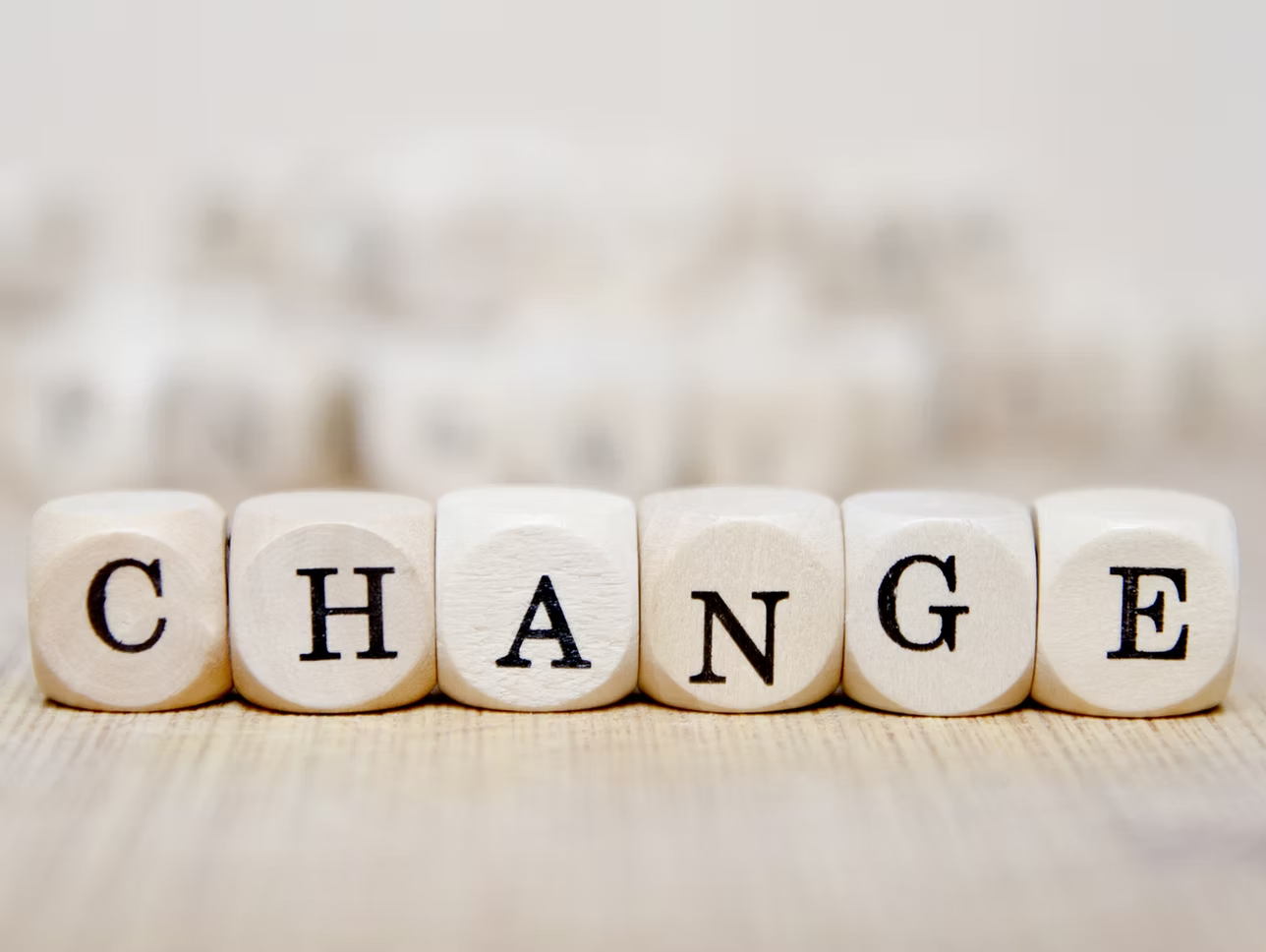 CHANGE blocks on desk